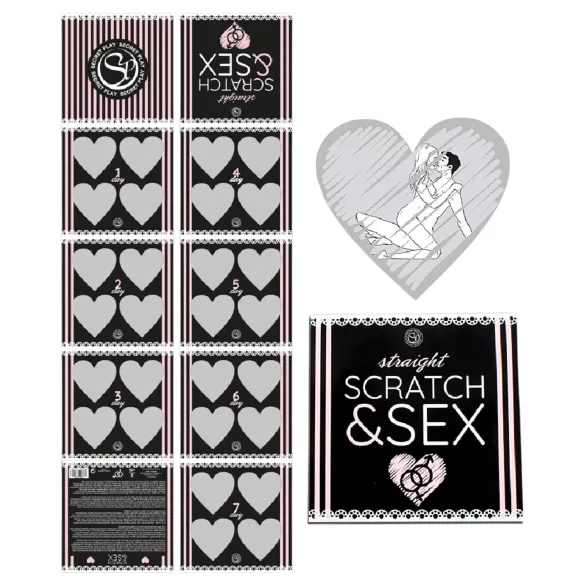 Secret Play Scratch & Sex Straight - skrāpē un sekss poza spēle pāriem (5 valodās)