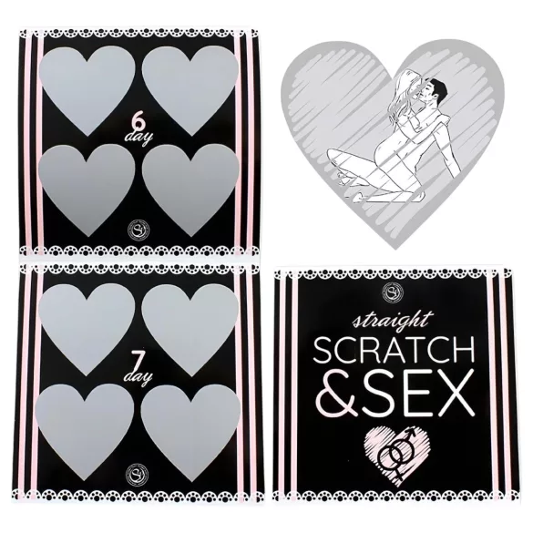 Secret Play Scratch & Sex Straight - skrāpē un sekss poza spēle pāriem (5 valodās)