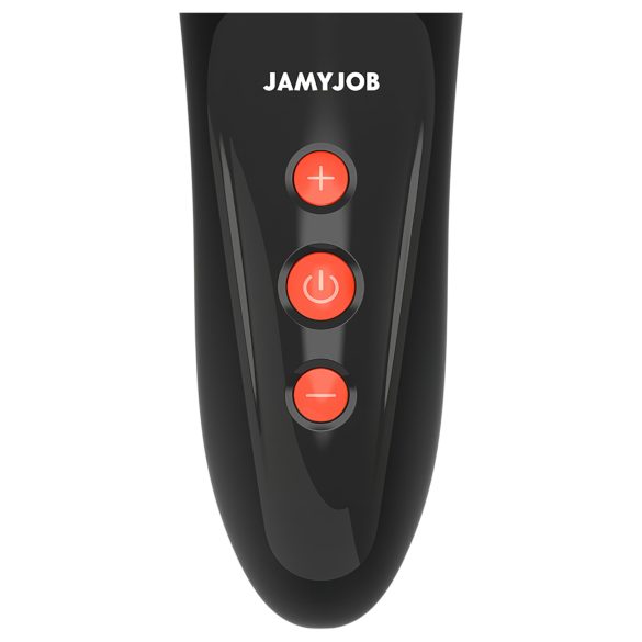 JamyJob - pulējošs dzimumlocekļa galviņas vibrators melns