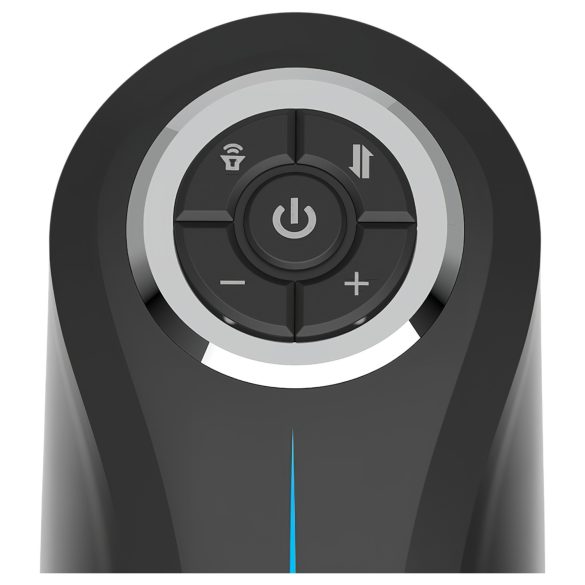 JamyJob - vīriešu masturbators ar kustību un vibrāciju, melns