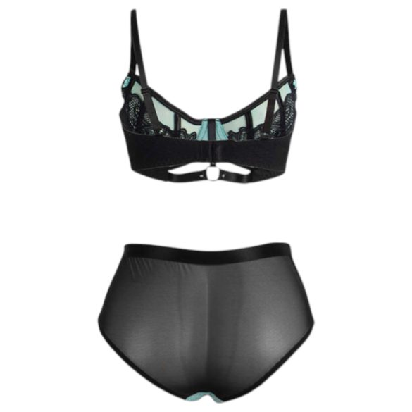 Subblime - mežģīņu apakšveļas komplekts - 955564 (melns)