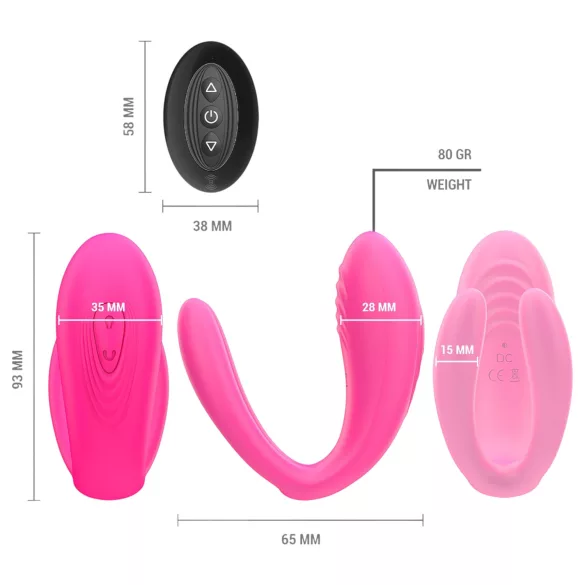 Intense Julia - G-punkta un klitora vibrators rozā