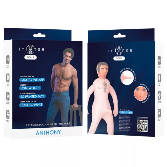 Intense Dolls Anthony - piepūšamais gumijas vīrietis