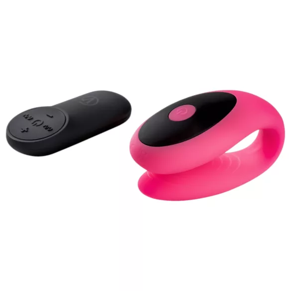 Virgite - pāra vibrators ar tālvadības pulti (melns‑rozā)