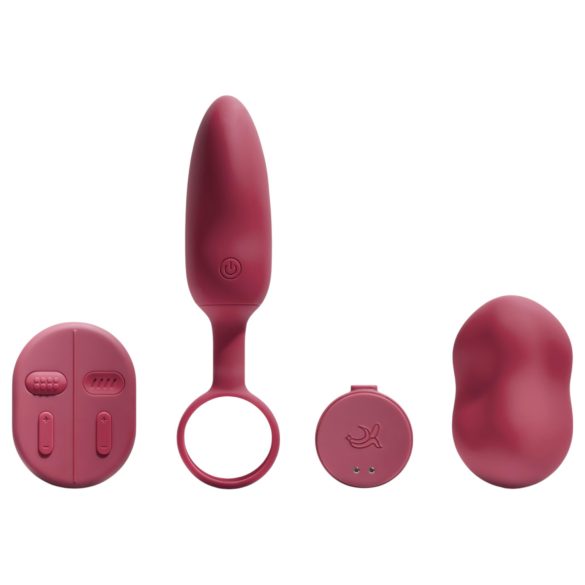Platanomelón Mobi - 2 daļu vibratoru komplekts - (sarkans)