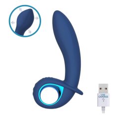 INTOYOU Palha - uzlādējams, piepūšams vibrators (zils)