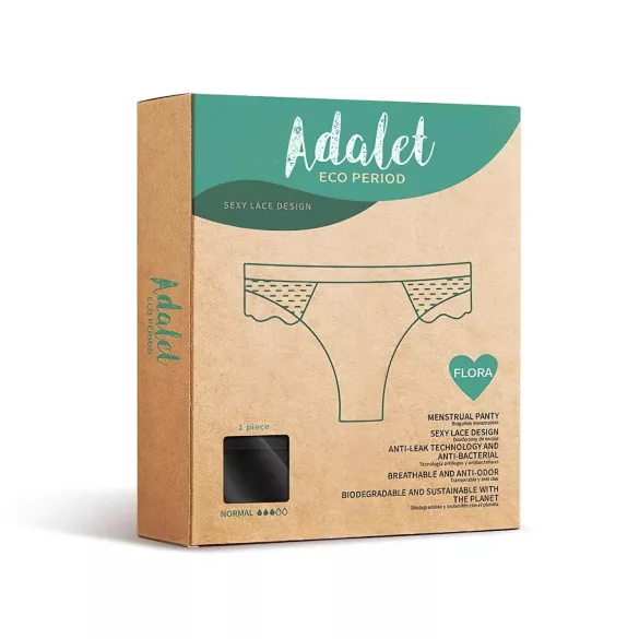 Adalet Flora menstruāciju biksītes normālas melnas - M