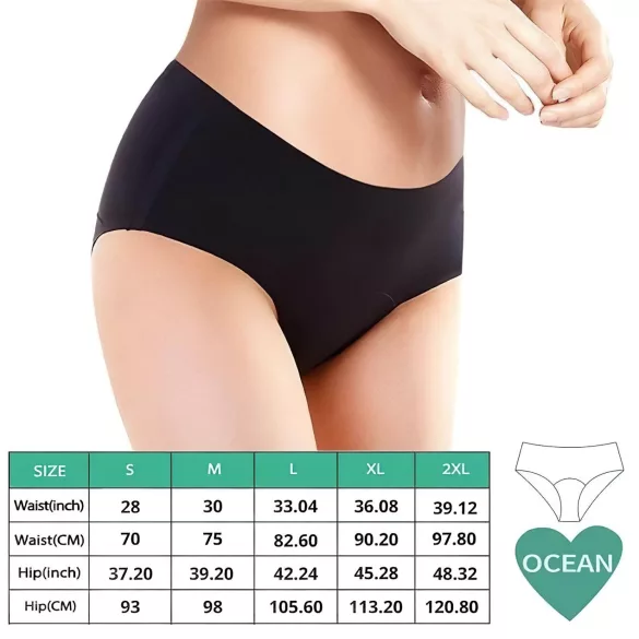 Adalet Ocean menstruālā veļa normāla izmēra melna