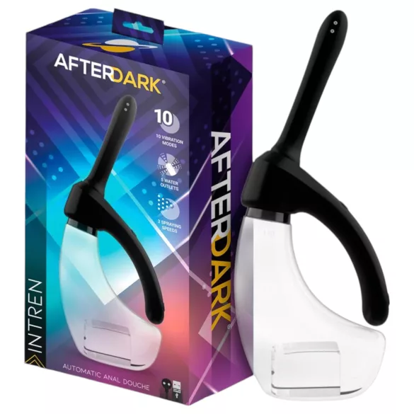 Afterdark - automātiska vibrējoša anālā duša caurspīdīga