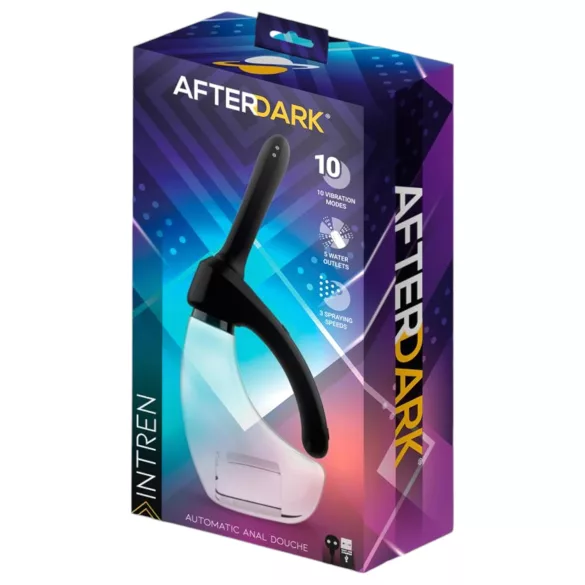 Afterdark - automātiska vibrējoša anālā duša caurspīdīga