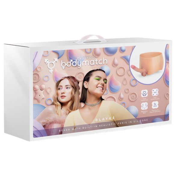 INTOYOU - valkājamais reālistisks strap-on dildo naturālā krāsā