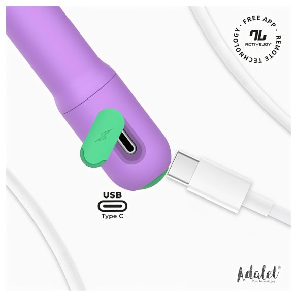 Adalet Gently - viedais G punkta un prostatas vibrators violets