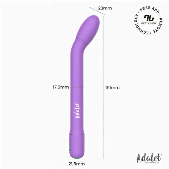 Adalet Gently - viedais G punkta un prostatas vibrators violets