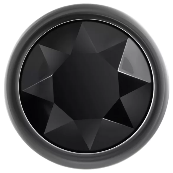 Evolved anālais metāla plug komplekts ar melnu akmeni, sudraba krāsa