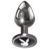 Playboy Tux - anālais aizbāznis - mazais (sudraba)