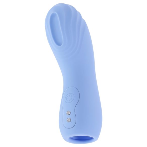Evolved - teksturētais pirkstu vibrators (zilā)