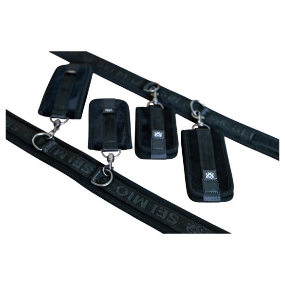 Sei Mio - roku un kāju aproces, melnas, āda