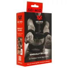 Sei Mio - mīkstas roku dzelžus (melni)