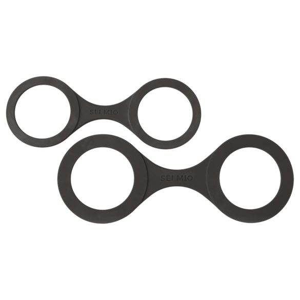 Sei Mio - silikona roku dzelži L melni