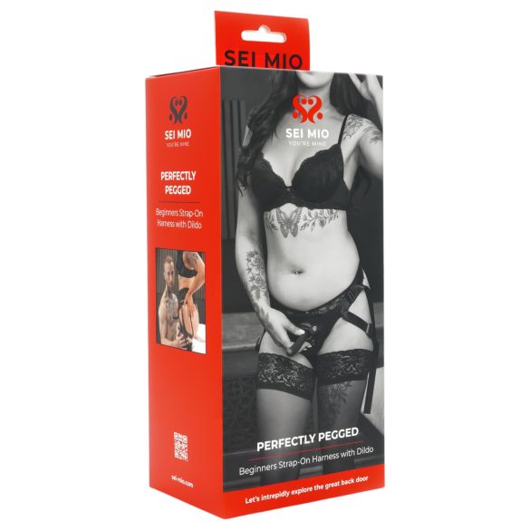 Sei Mio - pievienojams strap-on dildo ar jostu 12,5 cm melns