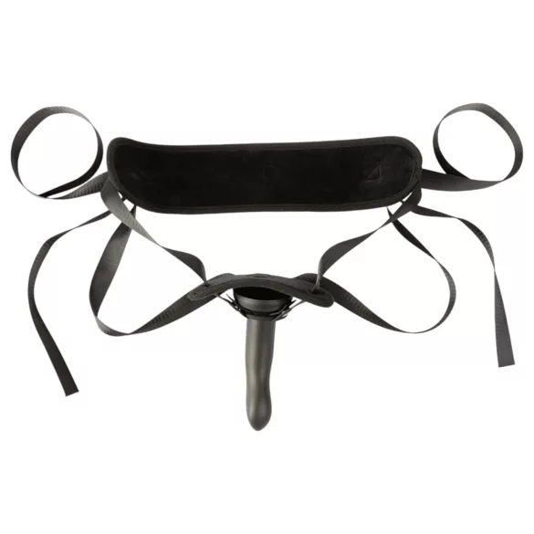 Sei Mio - pievienojamais strap-on dildo ar jostu 15 cm melns