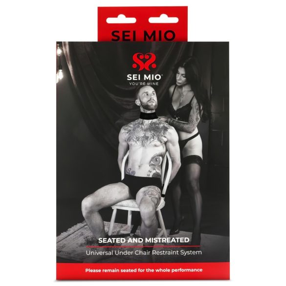 Sei Mio - piesaistes siksna krēslam melna