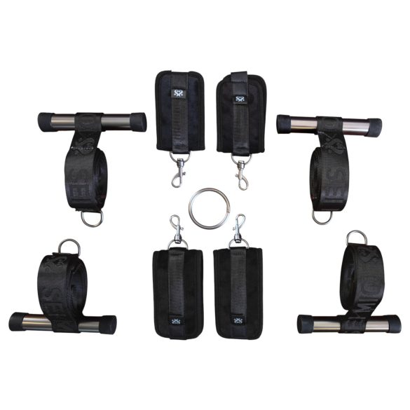 Sei Mio - durvju bondage krusts stiprināms melns