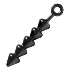 XR Brands - Spades - pērlīšu anālais dildo (melns)