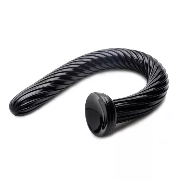 Hosed Spiral anālais dildo ar piesūcekni melns 19 cm