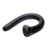 Hosed Spiral anālais dildo ar piesūcekni melns 19 cm
