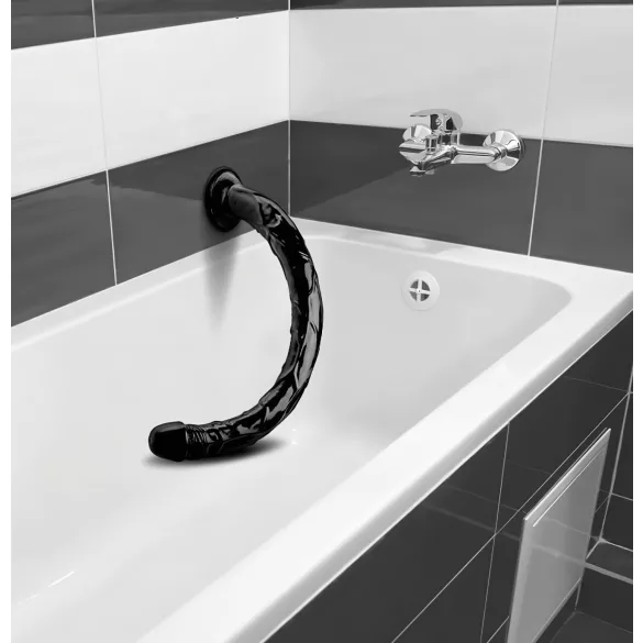 Hosed Anal Snake 19 - anālais dildo ar piesūcekni melns