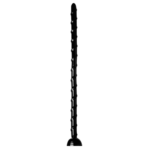 Hosed Swirl anālais dildo šaurs čūska 18 cm melns