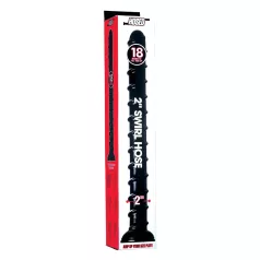 Hosed Swirl Tchick anālais dildo čūska 18 cm melns
