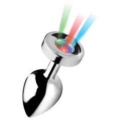   Booty Sparks - anālais spraudnis ar apgaismojumu liels sudraba