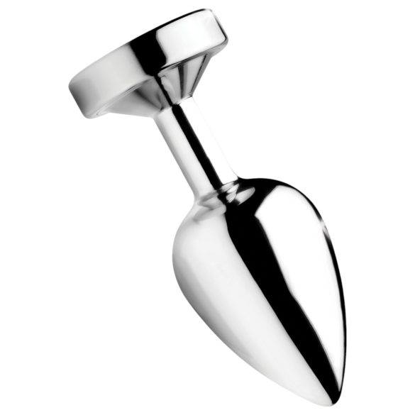 Booty Sparks - anālais spraudnis ar apgaismojumu liels sudraba