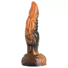 Creature Cocks dildis ar tekstūru, silikons, 20 cm, oranžs