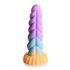 Creature Cocks Mystique - vienradža dildo - 21 cm (violets-dzeltens)
