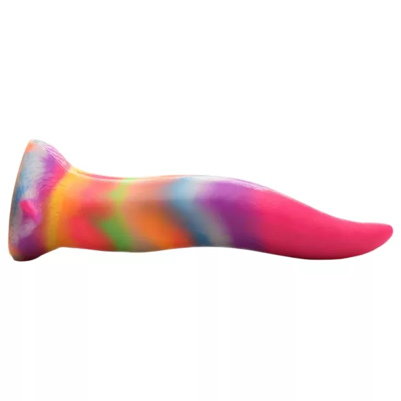 Creature Cocks dildo ar mēli, spīdošs silikons, 21 cm