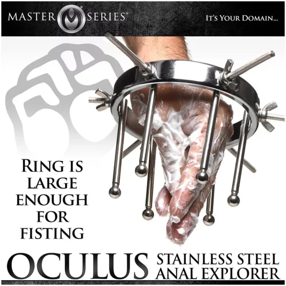 XR Brands Oculus - anālais tūrētājs nerūsējošais tērauds sudraba