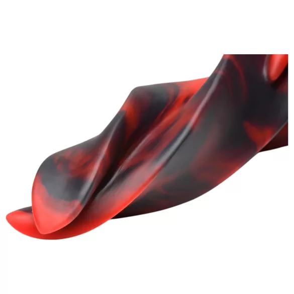 Creature Cocks silikona dildo ar skrūvētu formu 19cm sarkans
