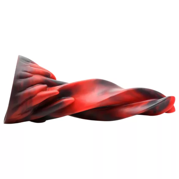 Creature Cocks silikona dildo ar skrūvētu formu 19cm sarkans