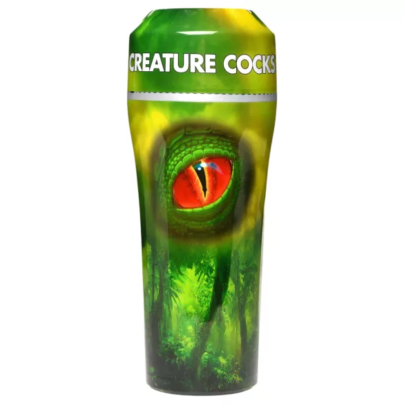 Creature Cocks Raptor - rāpuļa mākslīgā maksts futrālī (melni-zaļa)
