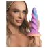 Creature Cocks Mēness Jātnieks - spīdošs vienradzis dildo (violets-rozā)