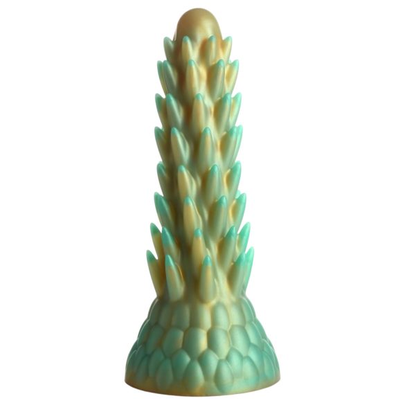 Radījuma Dzimumloceklis Stegozaurs - silikona dildo - 20cm (zaļš)
