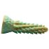 Radījuma Dzimumloceklis Stegozaurs - silikona dildo - 20cm (zaļš)