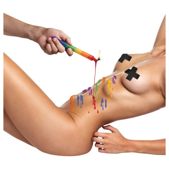 XR Brands - BDSM ķermeņa sveces krāsainas komplekts 3 gab