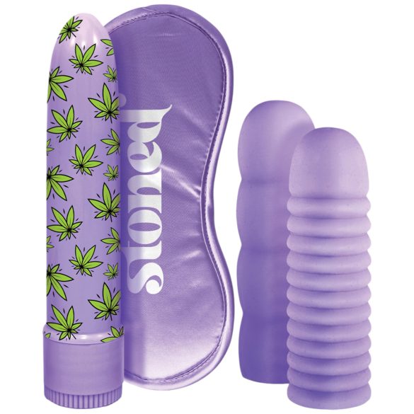 Stoner Bonga Bunga - Violetais vibratora komplekts (4 daļās)