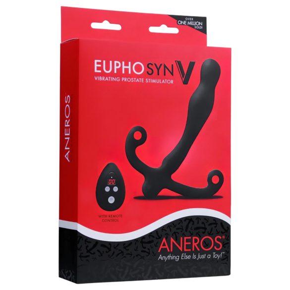 Aneros Eupho Syn V - prostatas vibrators ar tālvadības pulti melns