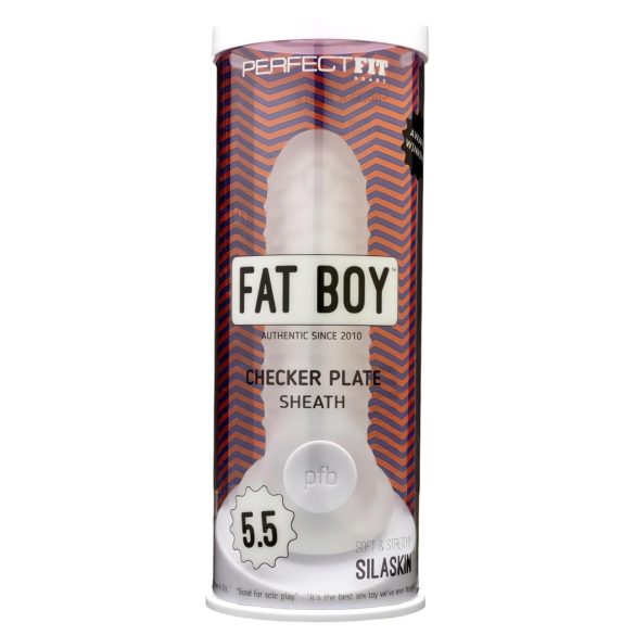 Fat Boy Checker Box - dzimumlocekļa uzmava (15cm) - balta