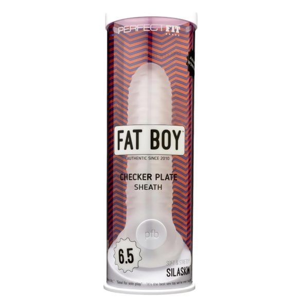 Fat Boy Checker Box - dzimumlocekļa uzmava 17 cm balta